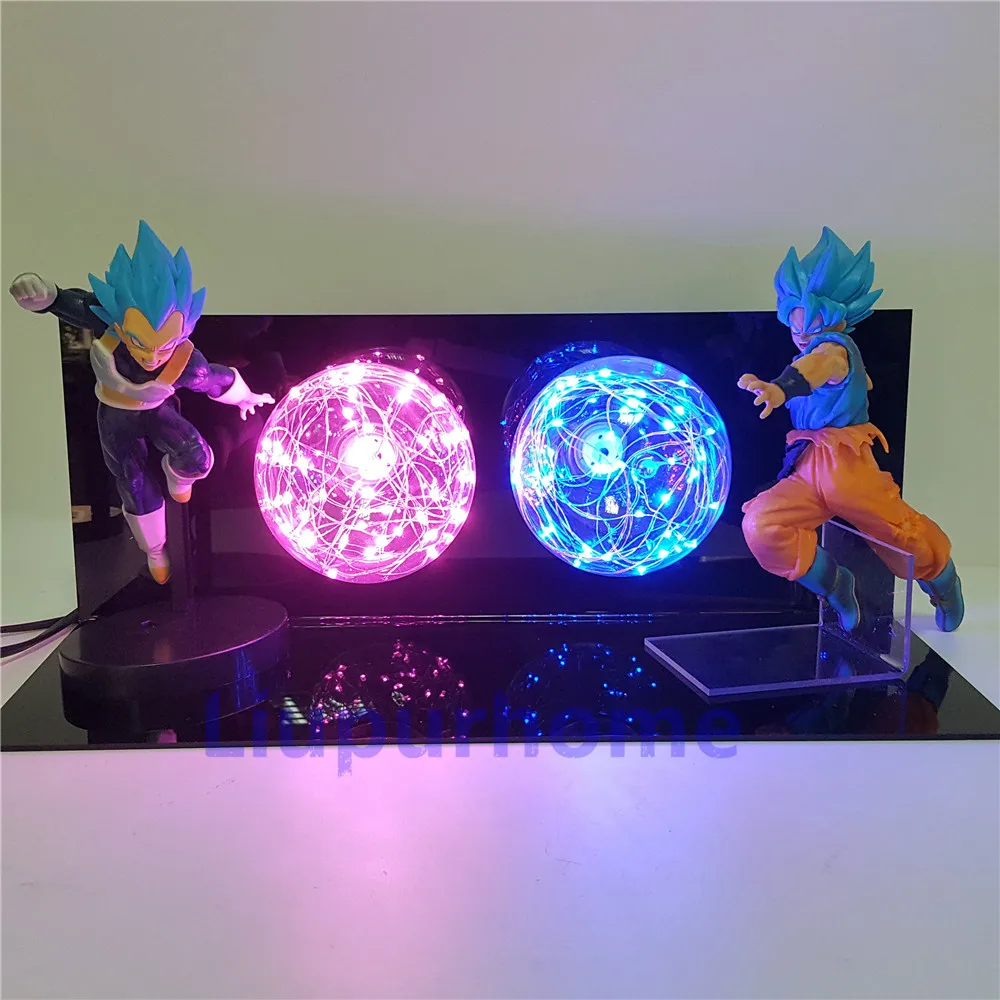 Светодиодный ночсветильник Super Lampara Luminaria Goku Vegeta Anime DBZ настольная лампа|Ночники| |