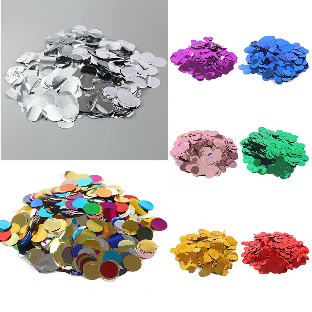 

1.5cm Paper Confetti circle Birthday Ballon Decor Baby Shower Cake Topper Table Decoration Even Party Supplies