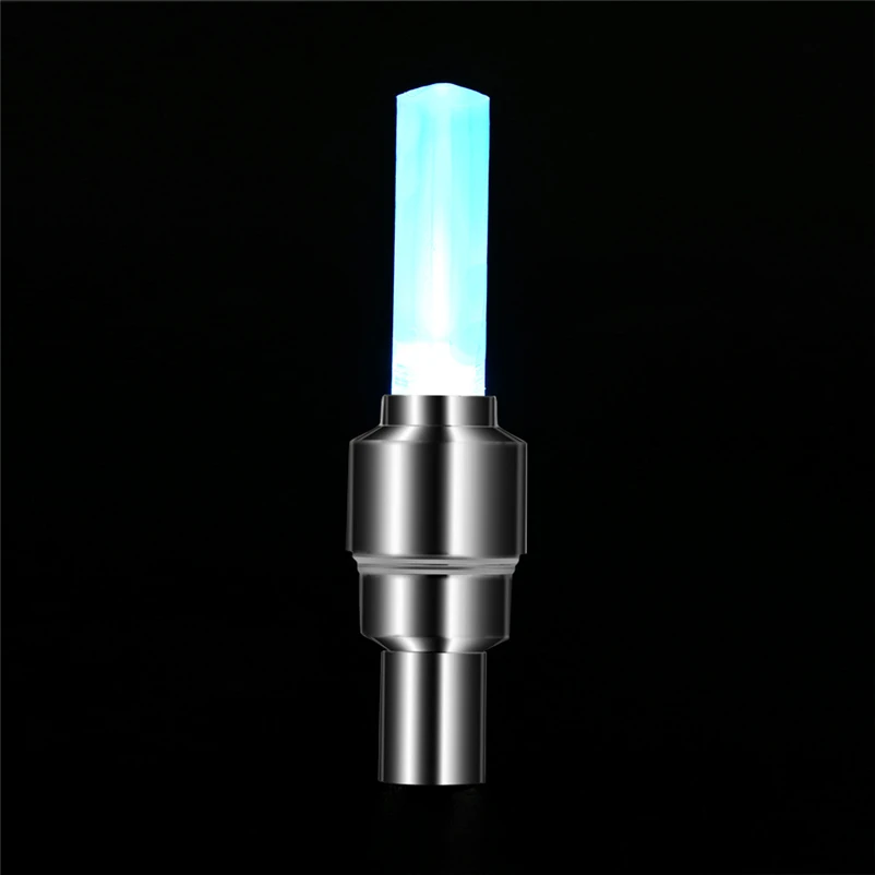 2PC Bike light with battery mountain road bike bicycle lights LEDS Wire Tyre Tire Valve Caps Wheel spokes LED Light #FS#4JN06 (3)