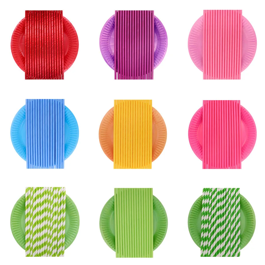 10pcs Disposable solid Paper plates Pure Colour Party Juice Cup Decoration Baby Shower Kids Birthday Wedding Tableware Supplier