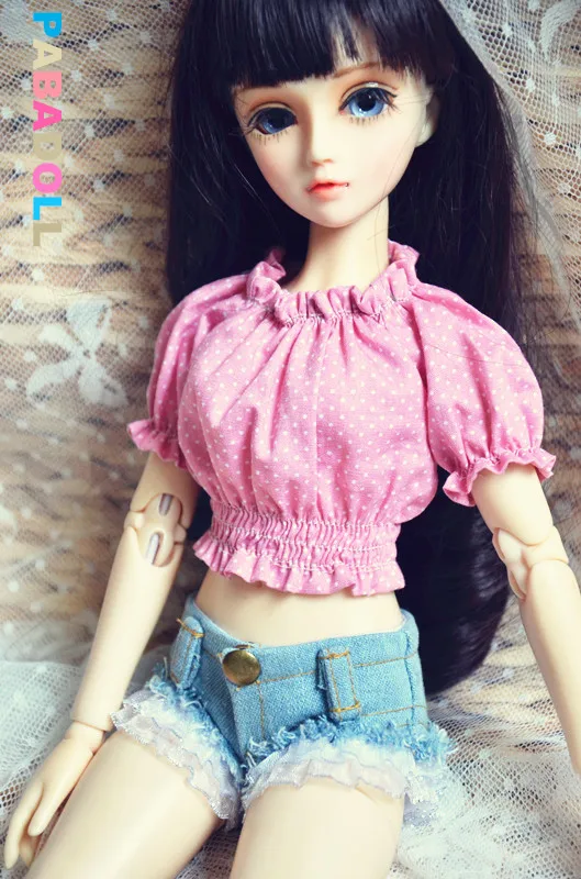 Горячая Кружева короткие джинсы штаны для BJD куклы 1/4 MSD, 1/3, SD16 куклы одежда CWB44