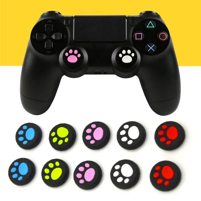 Best Price 2PCS for XBOX ONE/XBOX360/PS4 Grip Cap Cat Analog Controller Thumb Stick  for PS4 Xbox Grip Thumbstick Cap Button Cover Case