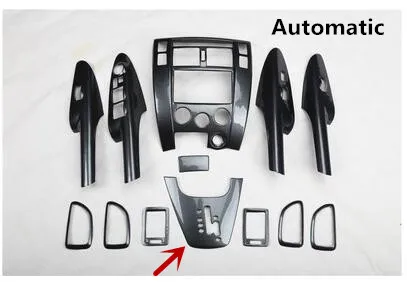 Имитация дерева/оконный переключатель из углеродного волокна/рамка центральной консоли для hyundai Tucson 2006 07 08 09 10 11 12 AA395 - Название цвета: G