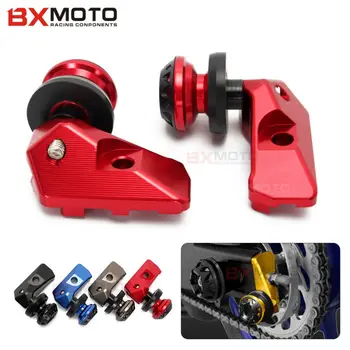

Motorcycle Accessories Red Rear Axle Spindle Chain Adjuster Blocks With Spool Sliders Kit For Yamaha Yzfr3 Yzf-r25 Mt03 Mt25