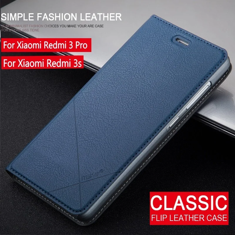 Msvii Xiaomi Redmi 3 Pro Case Flip Wallet PU Leather Phone Cover For Xiaomi Redmi 3s 3 s Case 5.0 Inch With Stand Luxury