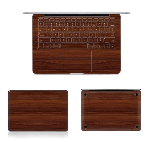 Wooden Texture Vinyl Sticker Decal Skin Cover Case For Laptop Apple Macbook Pro Air Mac 11
