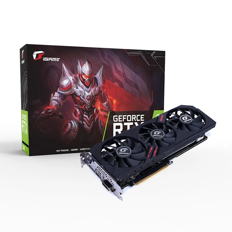 Красочная видеокарта NVIDIA GeForce RTX 2060 iGame Ultra Gaming видеокарта 6 ГБ GDDR6 192 бит DP+ HDMI+ DVI OC Clock 1710 МГц RGB