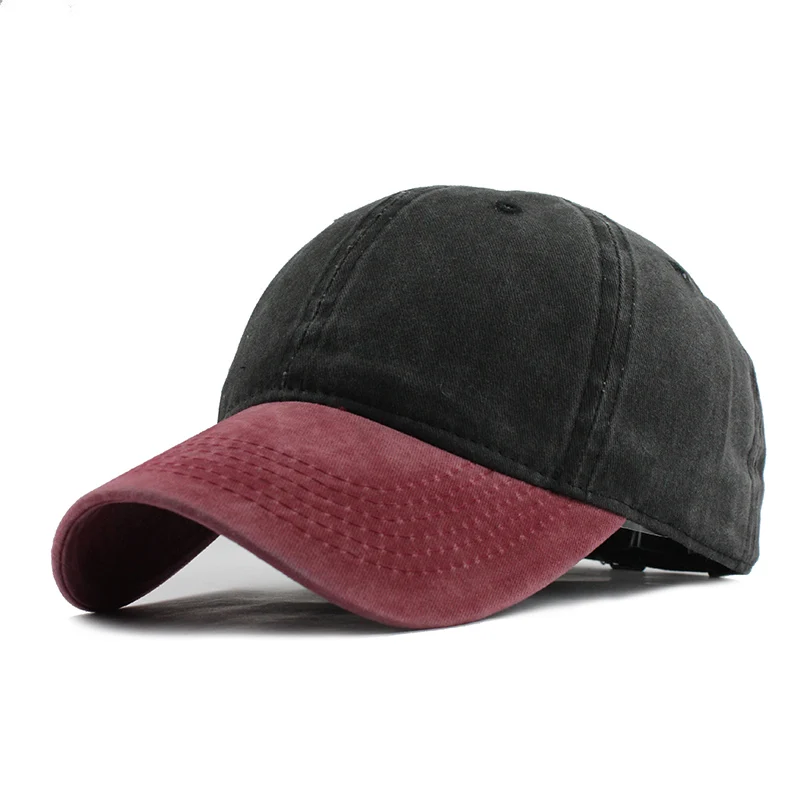 [FLB] 9 Mixed colors Washed Denim Snapback Hats Autumn Summer Men Women Baseball Cap Golf Sunblock Beisbol Casquette Hockey Caps