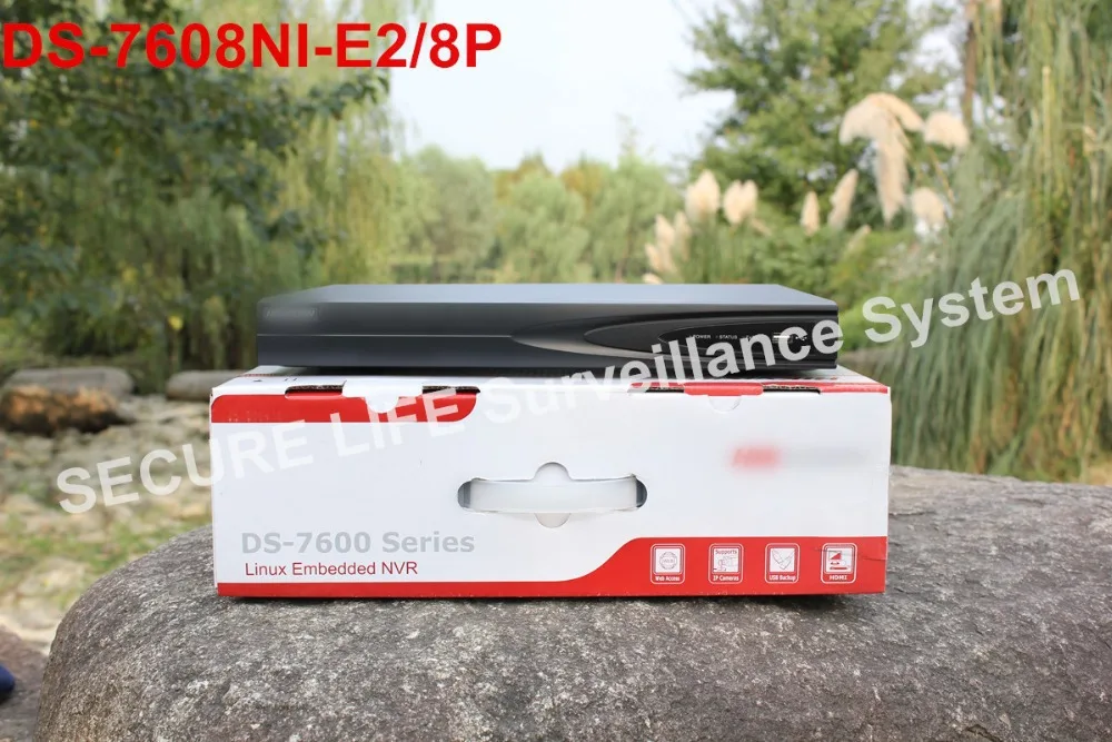 DS-7608NI-E2/8P 8CH NVR with 2SATA and 8 POE ports, HDMI and VGA output Embedded Plug & Play NVR POE