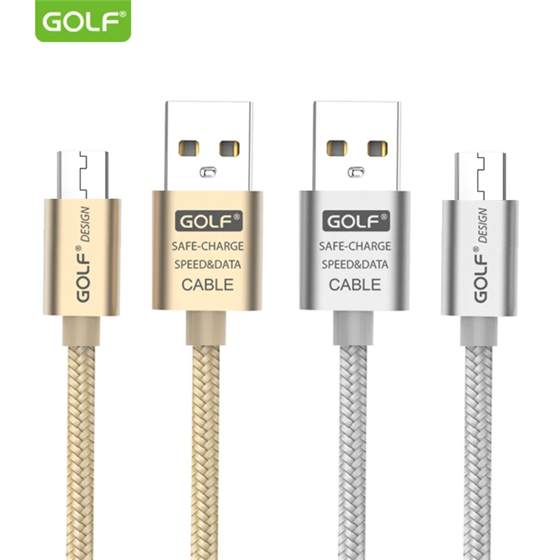 

GOLF 3m Metal Braided Micro USB Cable for Huawei Mate 8 Samsung S6 S7 LG G3 G4 V10 Android Phone USB Data Sync Charging Cable 2m