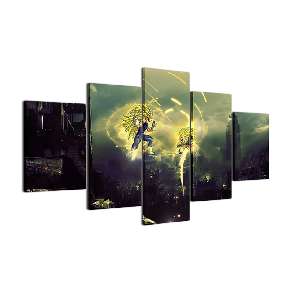 Home Decor Canvas Painting Pictures 5 Pieces Wall Art Prints Dragonball Goku Modular HD Poster For Bedside Background Frame Home Decor Canvas Painting Pictures 5 Pieces Wall Art Prints Dragonball Goku Modular HD Poster For Bedside Background Frame