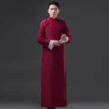 Китайский традиционный костюм для мужчин длинный халат мужской древний Тан одежда длинное платье ханфу костюм для сцены Косплей