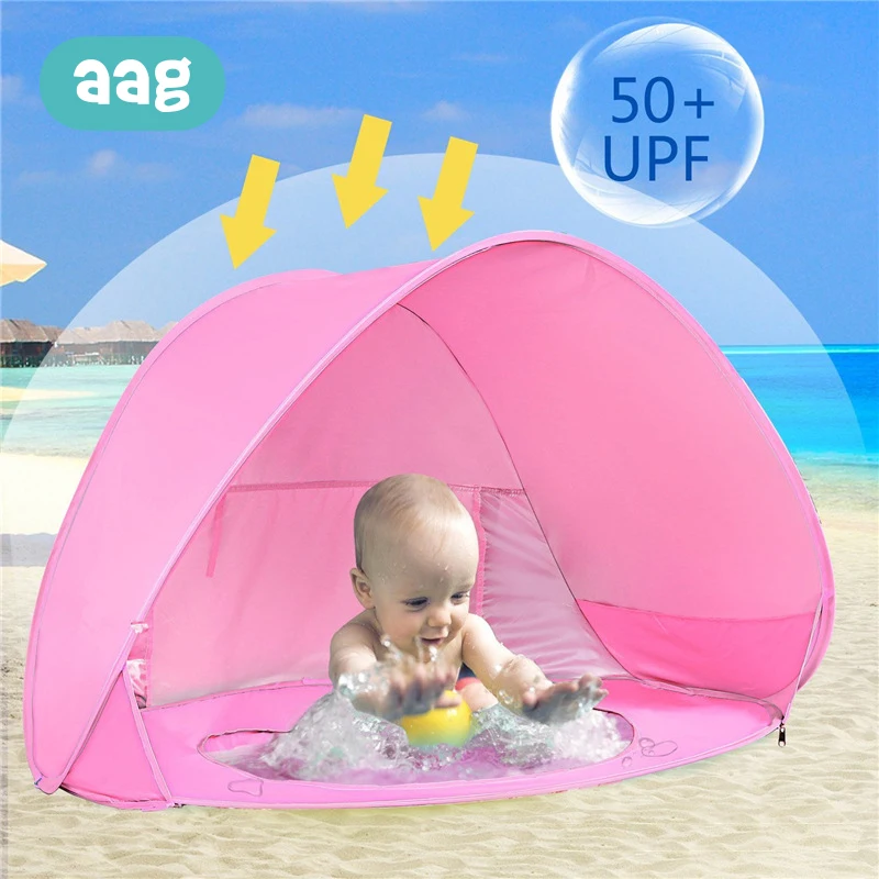 

AAG Summer Baby Beach Tent Waterproof UV-protecting Children Toys House Sunshelter Children's Pool Tent Portable Ball Pool 30