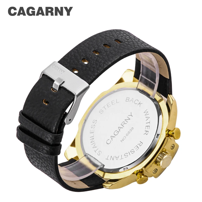 cagarny dz style quartz watch men golden mens watches (1)