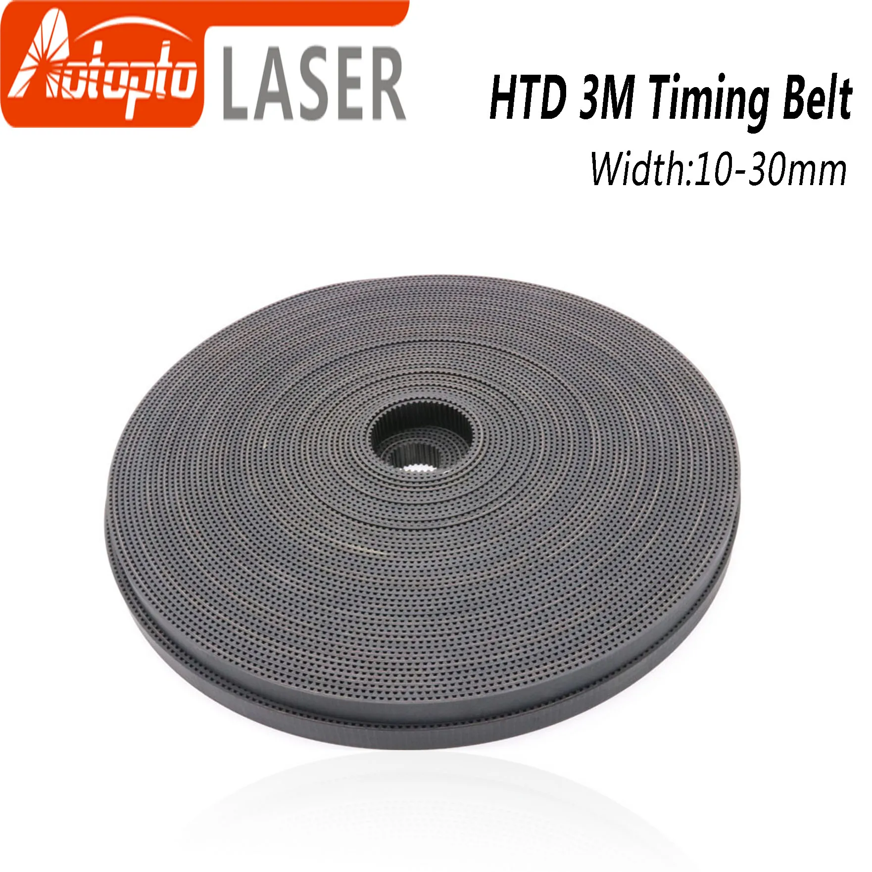 High Quality HTD3M PU Open Belt 3M 10mm - 40mmTiming Transmission Belt 3M Polyurethane for CO2 Laser Engraving Cutting Machine
