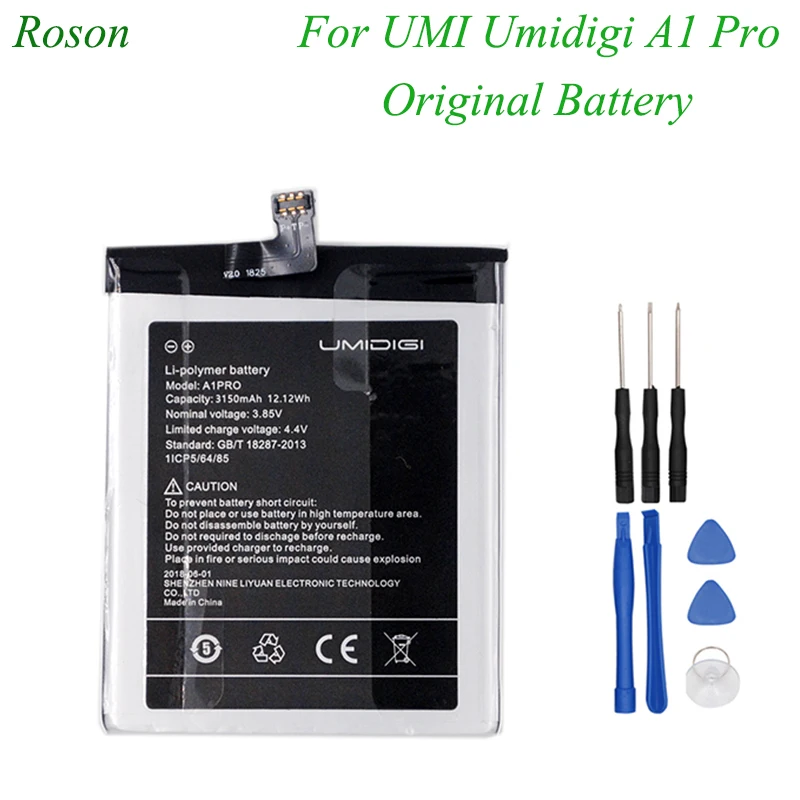 Аккумулятор Roson для UMI Umidigi A1 Pro 3150 мАч 100% новые запасные части аксессуары телефона