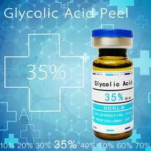 Сумасшедшие продажи 35% гликолевая кислота кисть aha кислота гликолевая кислота кожура кислота засоренные поры тусклый кожи ткань морщин Сыворотка для лица