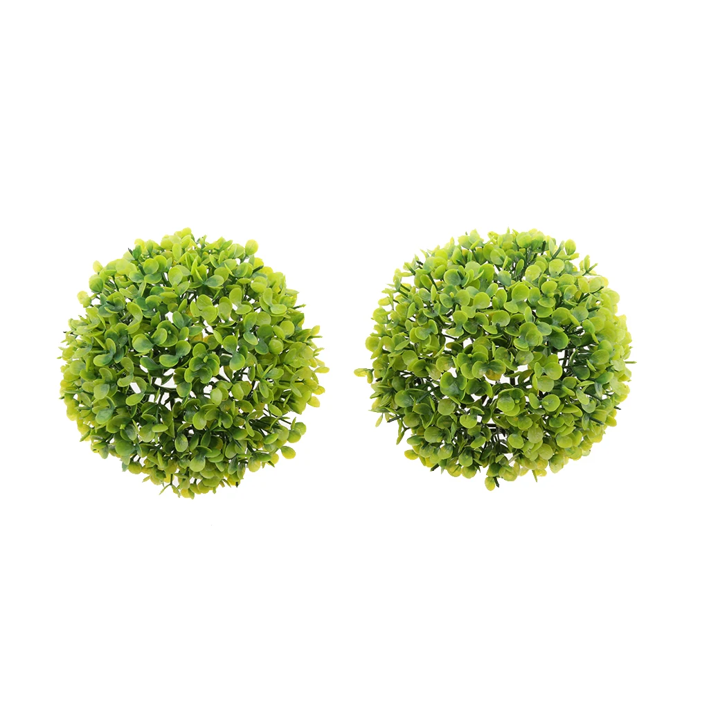 1pc 17cm Artificial Topiary House Plants Ball Pool Patio Garden Porch Green