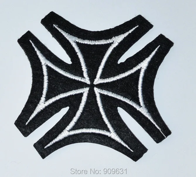 

30x German Iron Cross military medal WW2 valor war biker iron on patch applique