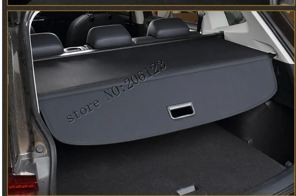

Behind the shelf for 2017 2018 2019 for vwTiguan black Trunk lid Material Curtains rear Curtains sliding Spacer rear Racks