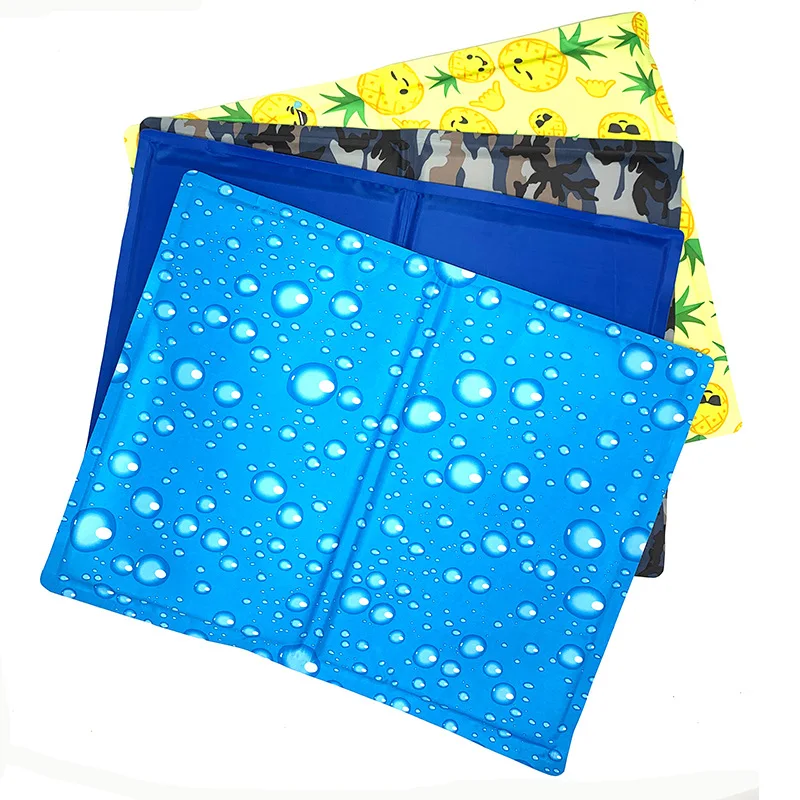 

Summer Pet Cooling Mat Ice Silk Moisture-proof Dog Mat Cooler Mattress Dog Bed Cushion Puppy Cat Kitten Sleeping Mat Keep Cool