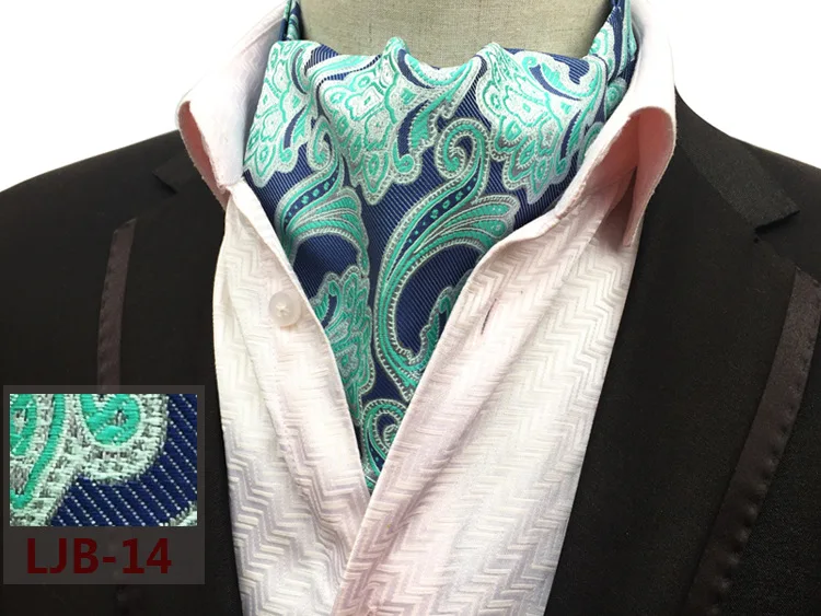 Лидер продаж Качество Модные для мужчин Свадебная вечеринка Формальные Досуг галстук Ascot джентльмен шелк широкий галстук роскошные
