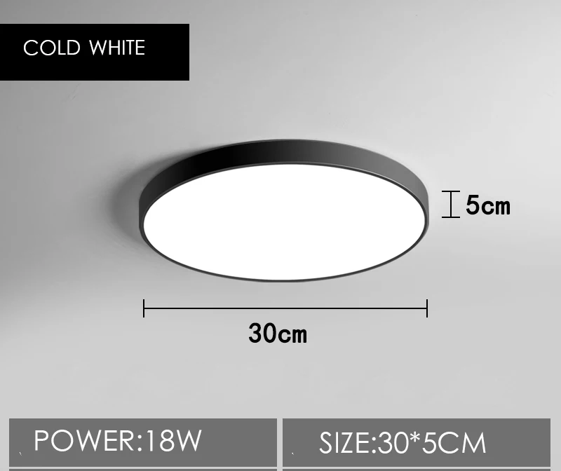 Светодиодный потолочный светильник современная лампа для гостиной светильник для спальни кухни поверхностное крепление скрытая панель Пульт дистанционного управления - Цвет корпуса: cold white