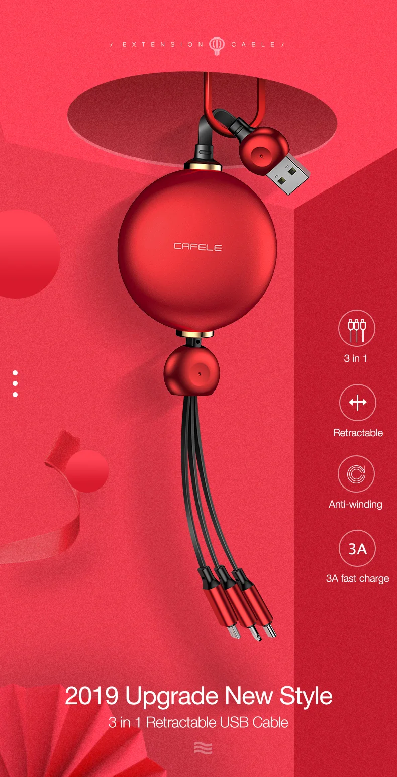 3 in 1 Retractable cable for iphone huawei xiaomi samsung   (1)