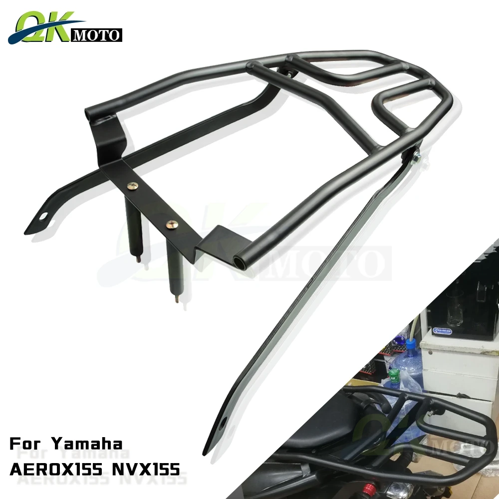 

Motorcycle Iron Rear carrier shelf Luggage Carrier Rack Support Holder Saddlebag Cargo Shelf Bracket for yamaha AEROX155 NVX155