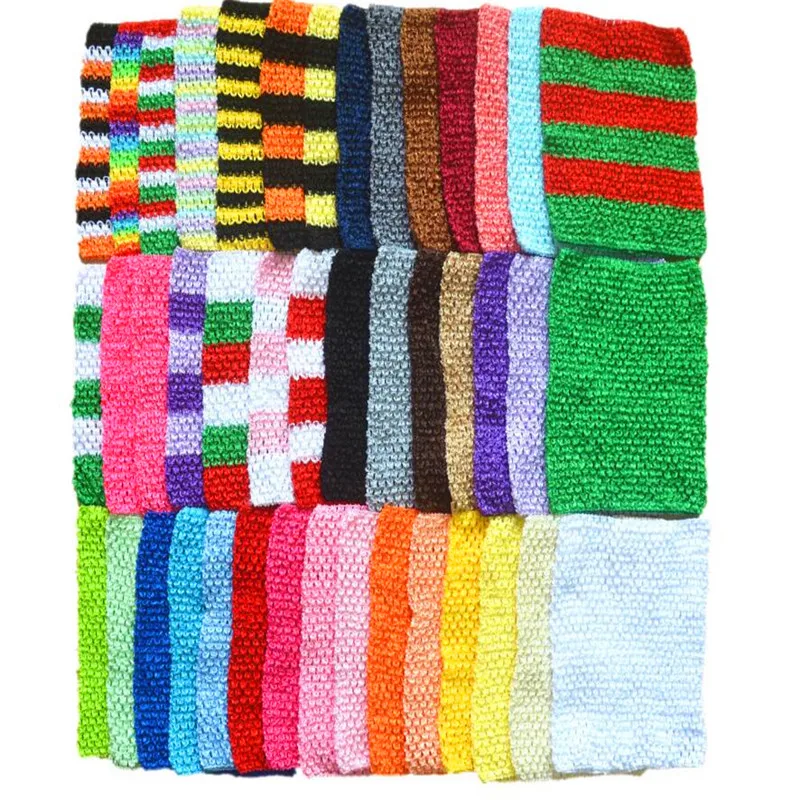 

43 colors 9 inch 20X23cm baby children Tutu Tube Skirt Crochet fabric elastic Tops Chest Wrap Tulle skirts Fabric EL17