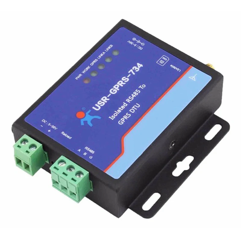 

USR-GPRS232-734 Free Shipping USR Industrial GSM Modem GPRS SCADA Modbus M2M RS485 Modem