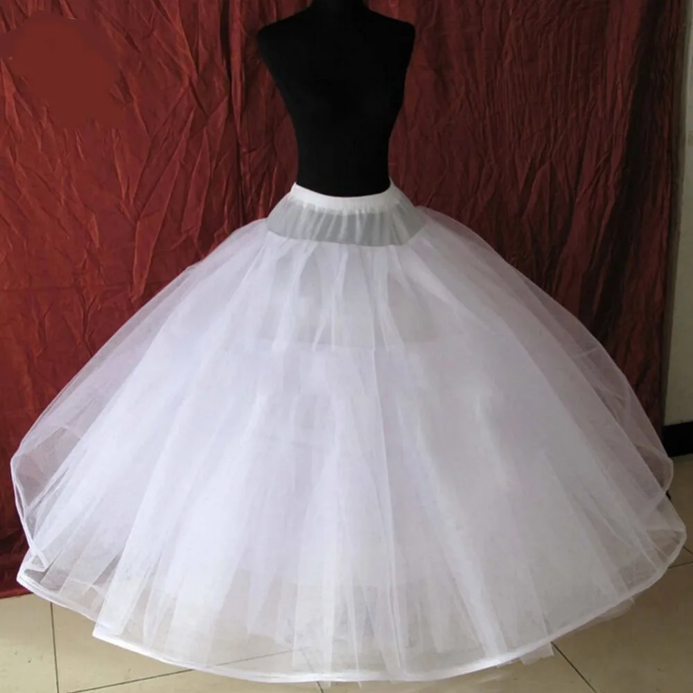 Linha de Casamento Acessórios de Casamento Elegante Feminino Petticoat Underskir 8 Camadas Net Crinoline Undersaias 2020 Uma 2 Casamentos e Eventos