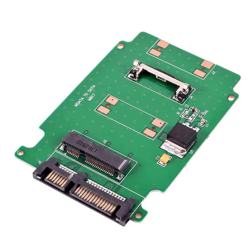 Мини Msata Pci E Ssd 50 мм до 2 5 дюйма Sata 7 + 15pin адаптер преобразователь карты см|Платы