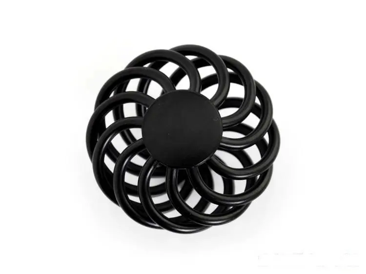 

European style Black Birdcage Kitchen Handle Pull Knob ( D:45MM H:38MM )