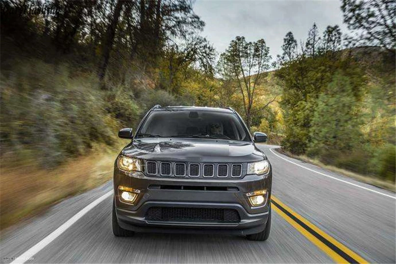 Автомобильный мигающий для Jeep Compass светодиодный DRL Дневной ходовой свет Дневной свет водонепроницаемый желтый сигнальный фонарь автомобильный Стайлинг