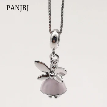 

New 100% 925 Sterling Silver Bead Charm Fairy Elf Pendant Enamel Charms Beads Fit Pandora Bracelets Necklace DIY Women Jewelry