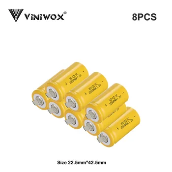 

SC 2200mAh Ni-CD 1.2V Rechargeable Battery Cell Power Tool Battery Subc Cells For Makita Bosch Hitachi Robot Cleaner