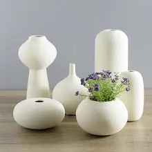 М Тип современная креативная белая керамическая ваза ручной работы ваза для цветов/бутылка украшения для украшения дома/подарки