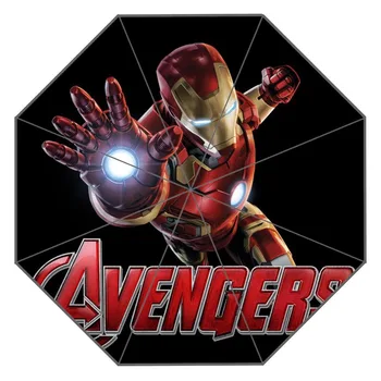 

New Custom Avengers Artwork Umbrella Sunny and Rainy Sunscreen Anti-uv Umbrella #QAZ098K