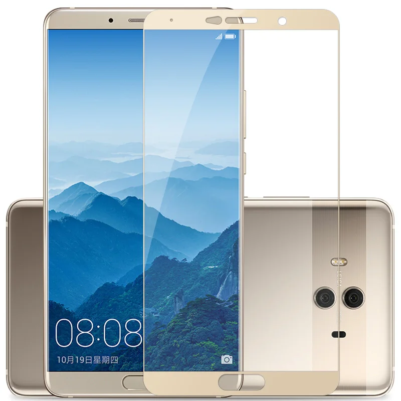 Для huawei mate 10, защита экрана,, Mocolo, полное покрытие, 9 H, закаленное стекло, пленка для huawei mate 10 Pro, защита экрана - Цвет: Gold