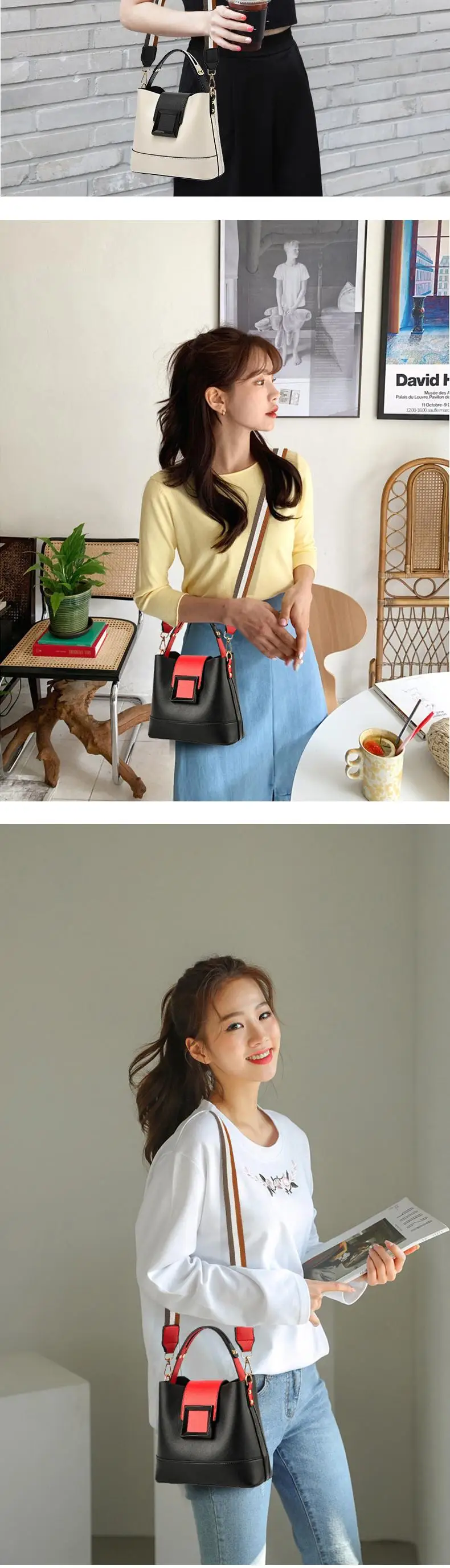 Модные женские Сумки из искусственной кожи, сумка через плечо от известного дизайнера, женская сумка через плечо, сумка в форме ведра, Маленькая женская сумка