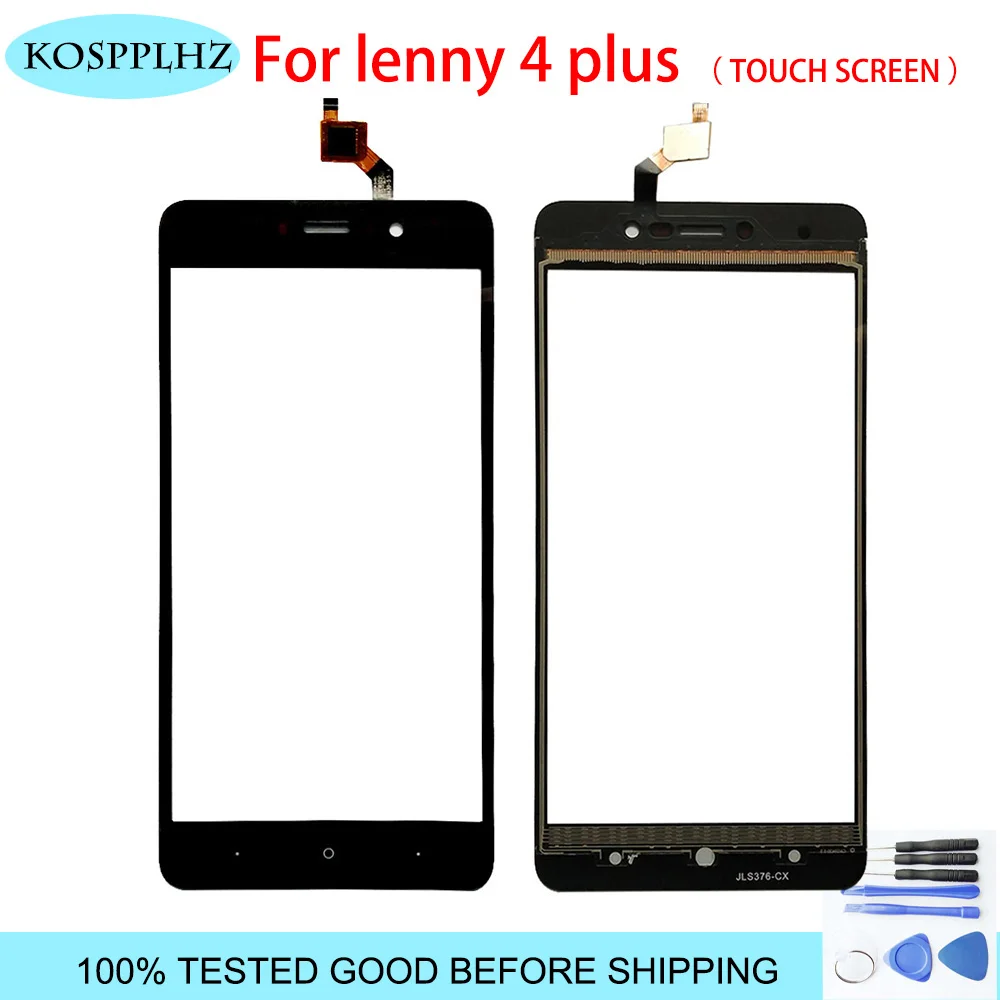 

black color For wiko lenny 4 plus Touch Screen Replacement Touch Panel TP For wiko lenny4 plus Phone with free tools