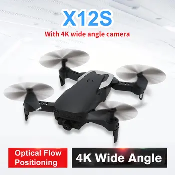 

X12S RC Drone 4K WiFi FPV With Camera HD RC Quadcopter Wide Angle optical flow Mini Foldable drone Altitude Hold RC Helicopter