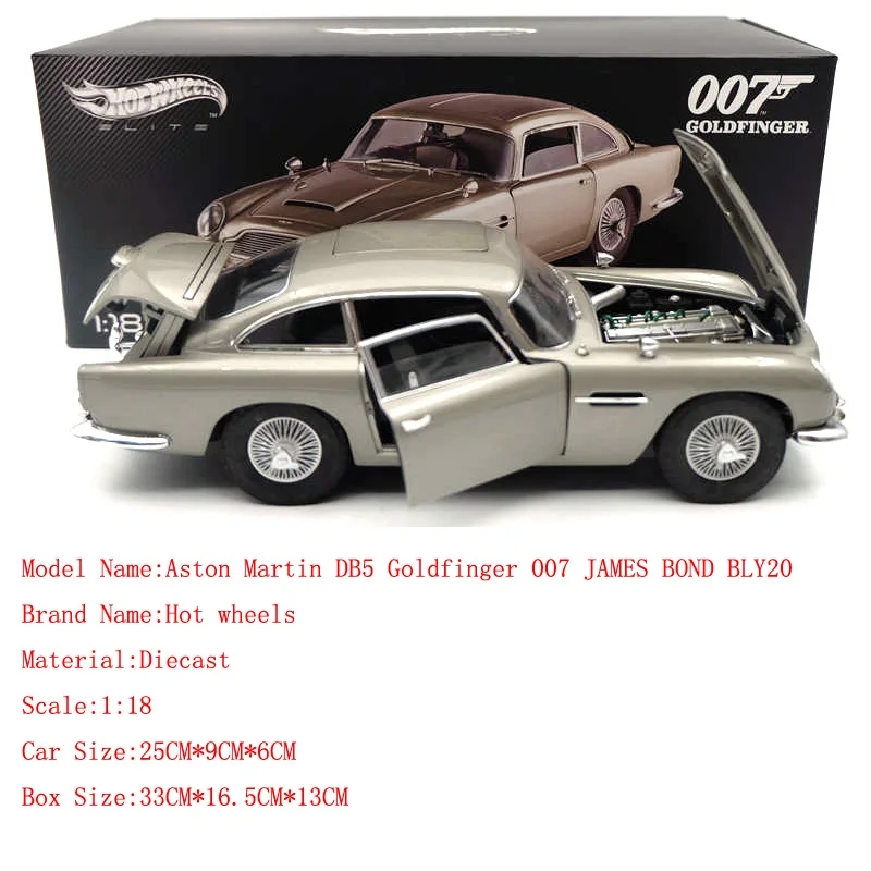 1:18 Aston Martin DB5 Goldfinger 007 Джеймс Бонд BLY20 литые игрушки модели