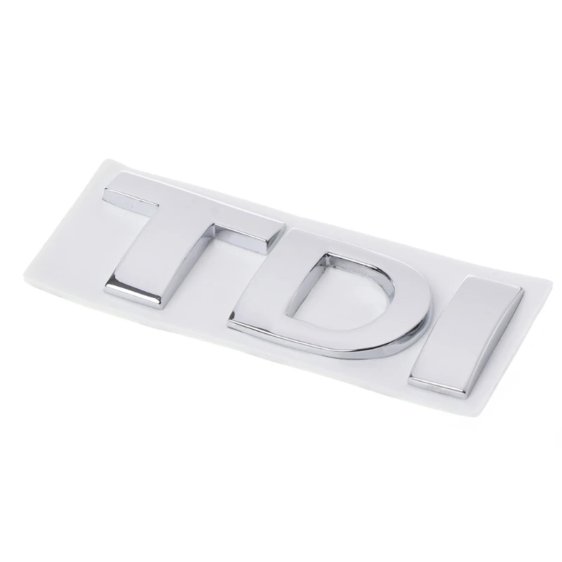 

TDI Badge Metal Emblem Decal Logo Sticker Rear Boot Lid Trunk Tailgate Red