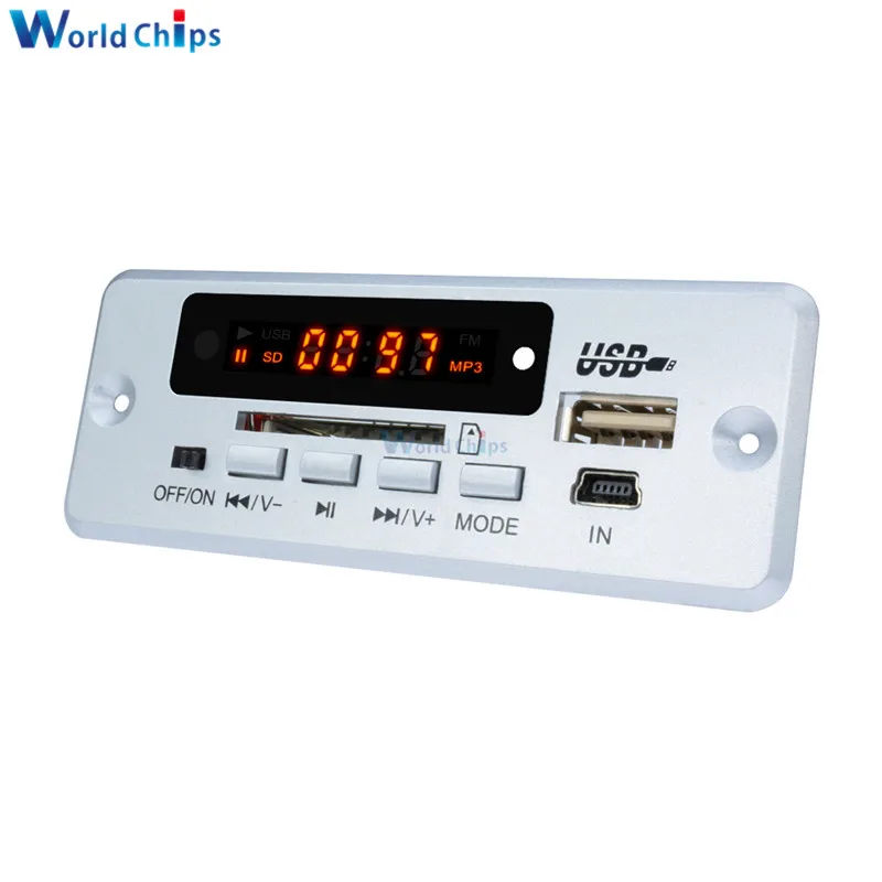 Мини 5 в MP3 декодер плата Bluetooth модуль декодирования вызовов WAV u диск и tf карта USB с