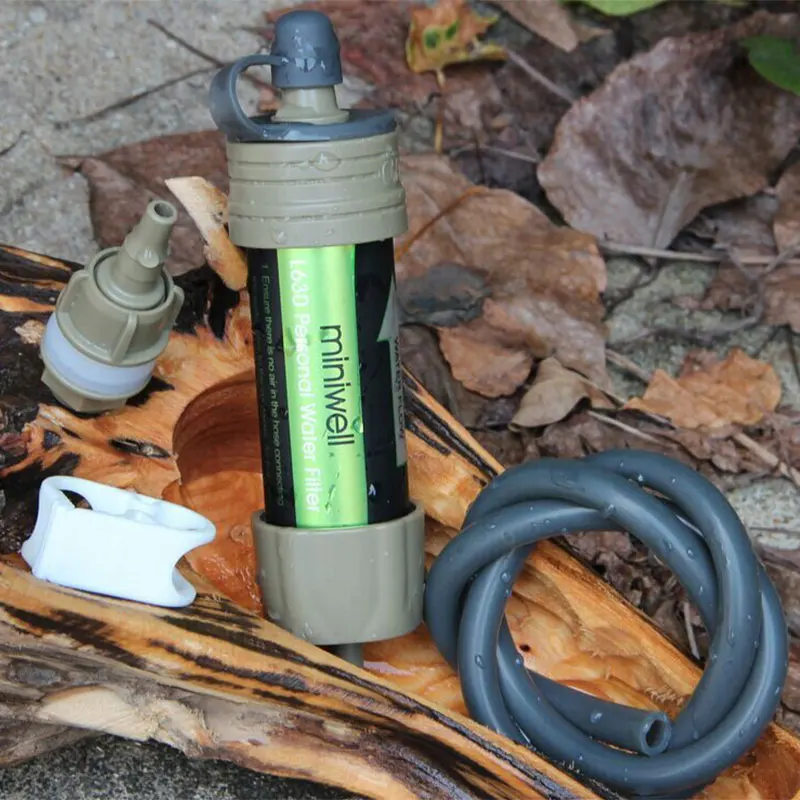 Online Ligero Multi uso 2000 litros capacidad de filtración al aire libre Camping senderismo viaje filtro de agua de fibra hueca portátil