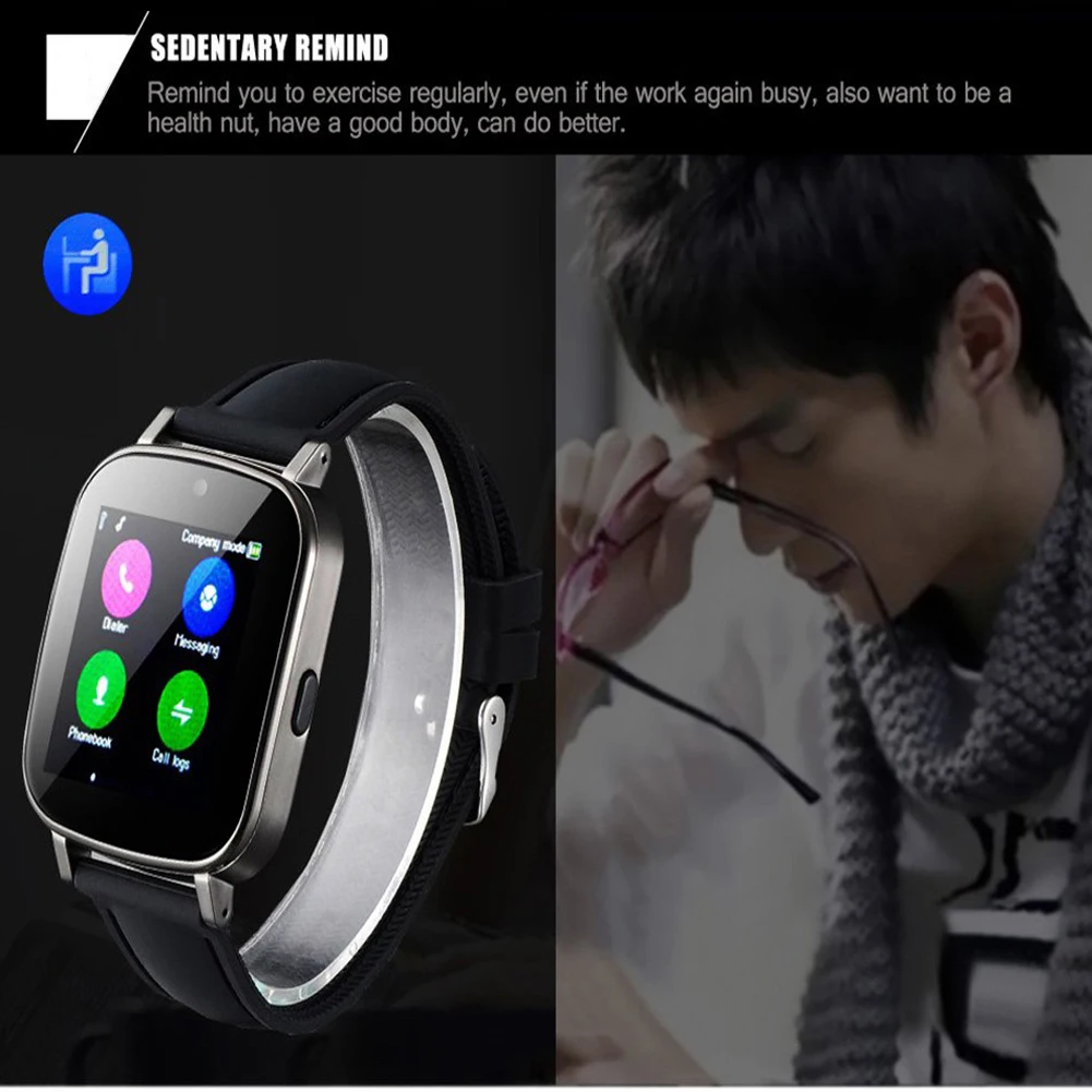 YCDC For iPhone 6s Samsung Android Huawei Smart Watch SIM Card Wear Clock Sync Notifier Bluetooth