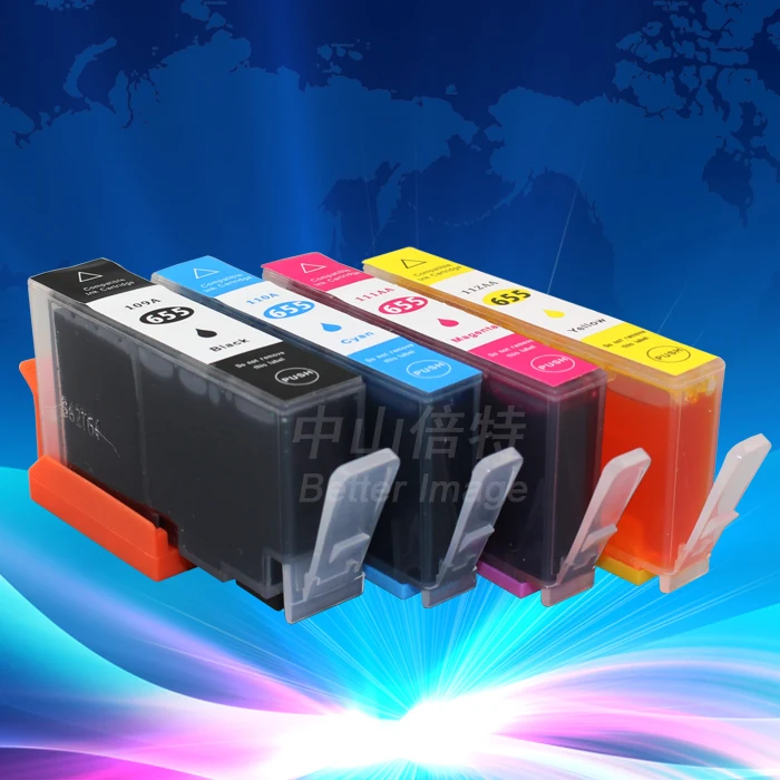 

Free Shipping 4 Pack Ink Set for HP655 HP Deskjet 3525 5525 4615 4625 6525