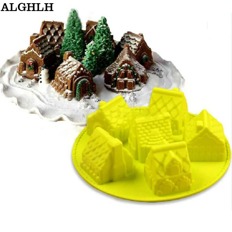 Moule De Savon Pour Gateau De Mini Maison Et Cadeau De Noel Patisserie Au Chocolat Moule A Gelee Et En Silicone Pain D Epices Plat De Patisserie Aliexpress